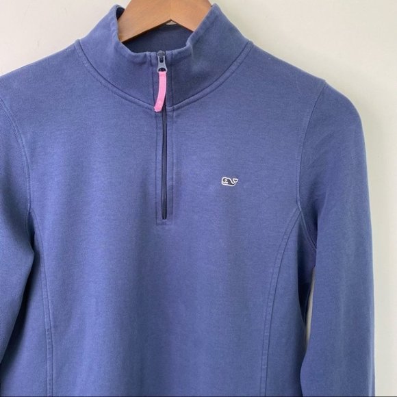 Vineyard Vines 💯 cotton sweater  with 1/2 zip front - Picture 6 of 7
